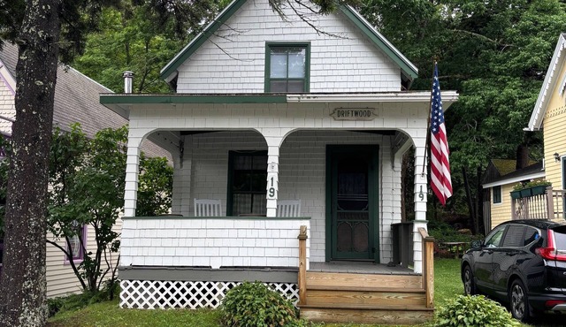 Rustic cottage a block from the water at 19 Broadway, Bayside, Northport