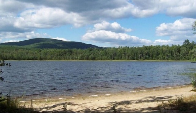 Sandy Beach, Alpine Chalet on Peaceful, Private Pond