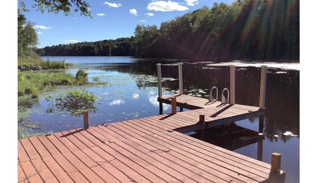Serene 4-acre estate on private lake with hot tub