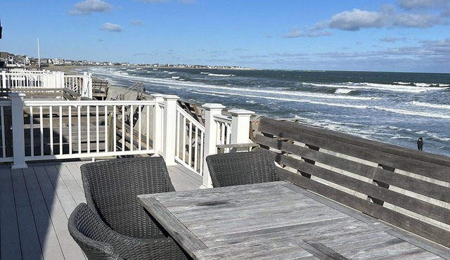 Serenity on the shore! Direct Ocean Front Home on private Duxbury Beach.