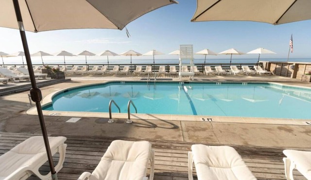 Soothing Seashore Terrain! Beachfront Hotel with Pool, Free Parking & Breakfast!
