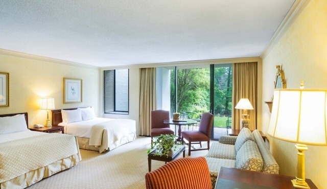 Spacious Two-Queen Room w/Balcony | Peaceful Surroundings