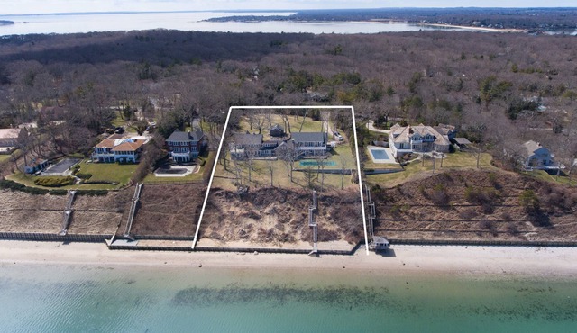 Spectacular Bay Front Sprawling Nassau Point Home