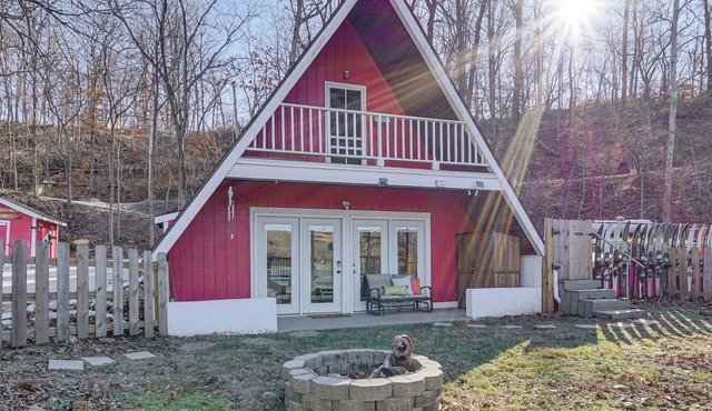 Steps to Shared Dock: Lake of the Ozarks A-Frame!