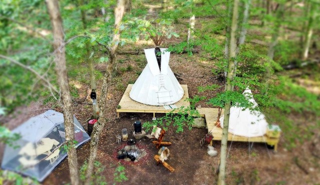 Stunning Authentic Tipi with Incredible Amenities for an Amazing Glamping Getaway near Fresno, Ohio in Keene