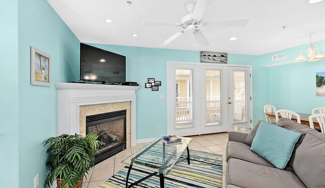 Stylish, upscale 3 bedroom condo with a television in every bedroom and living room, free WiFi, and two floors located downtown only a few streets from the boardwalk and only steps to the beach!