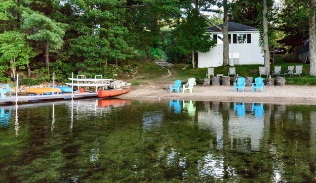 Summers in Maine. Whip O'Will Lake House on Sabbathday Lake in New Gloucester