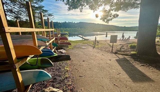 Sun Filled Lake House Living