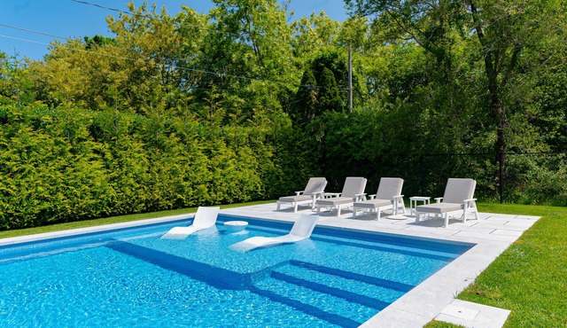 Sunny home near private community beach with private pool, pool spa, backyard