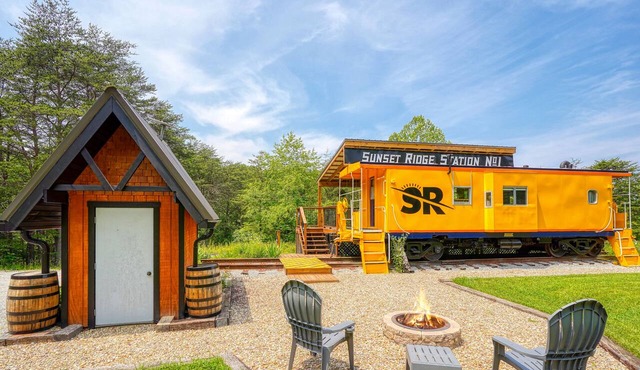 The Caboose at SR Station No. 1 | Hocking Hills