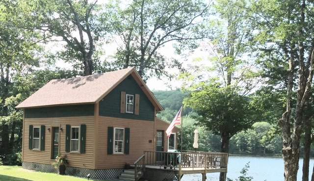 Toddy's camp on the pond