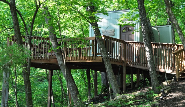 Treehouse with deck