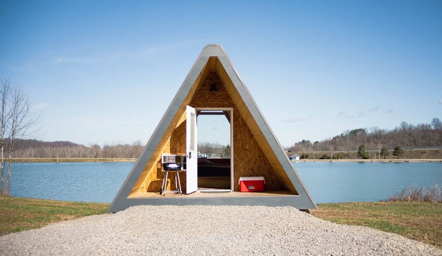 Unique Glamping in Cambridge: Lakeside Cabin #12