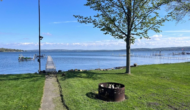 Unique Lakefront Property with dock slip and a trampoline for the kids