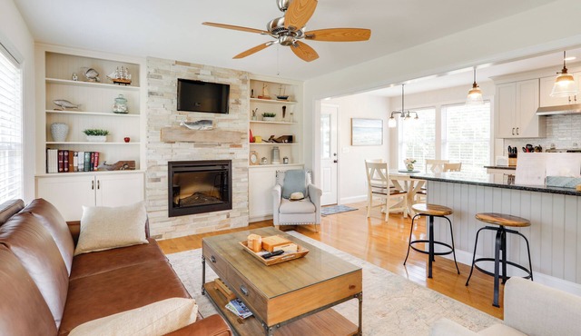 Walk to Pawcatuck River: Family-Friendly Home!