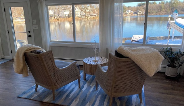 waterfront 2-bedroom with private dock!