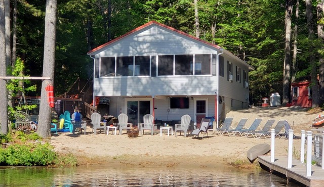 Waterfront! Gentle sloping beach highlights this updated waterfront home!