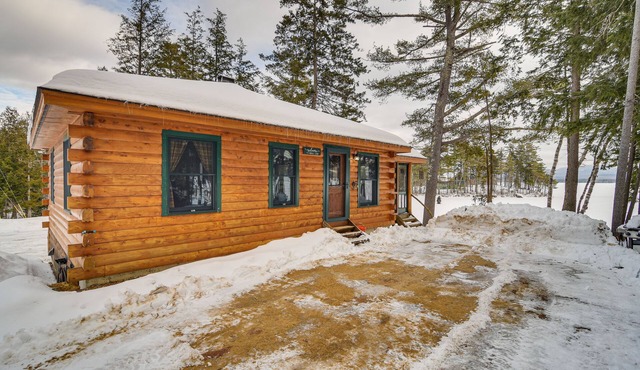 Weld Waterfront Log Cabin w/ Kayaks & Canoes!