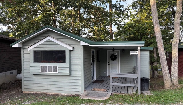 Whispering Pines - a Charming 2-bedroom cabin with WiFi, AC in serene Pipestem