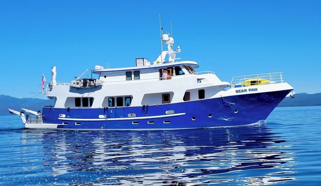 Yacht in Sitka Harbor. 3 king staterooms with breakfast included. Basic package