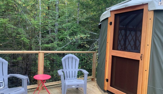 Yurt Oasis in the woods of Hinsdale, NH